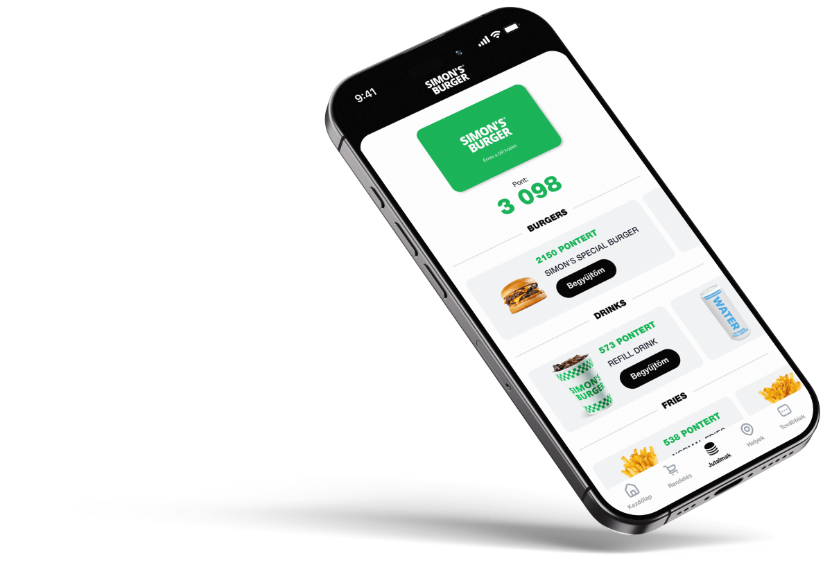 Simon's Burger app