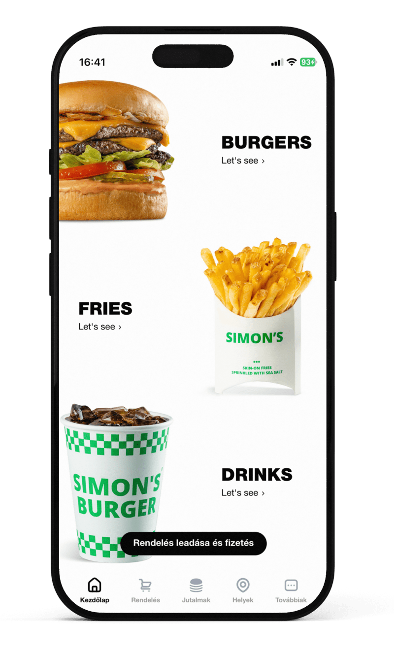 Simon's Burger App